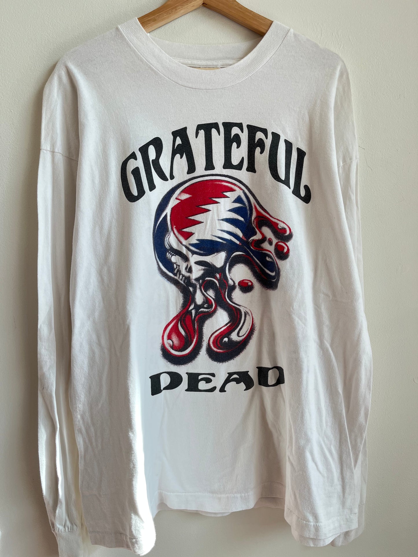 1994 Grateful Dead Melting Steal Your Face Long-Sleeve Shirt (XXL)