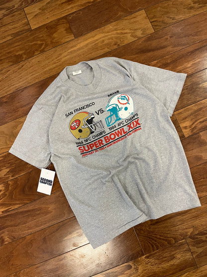 1984 49ers v Dolphins NFL SB XIX Tee (L)