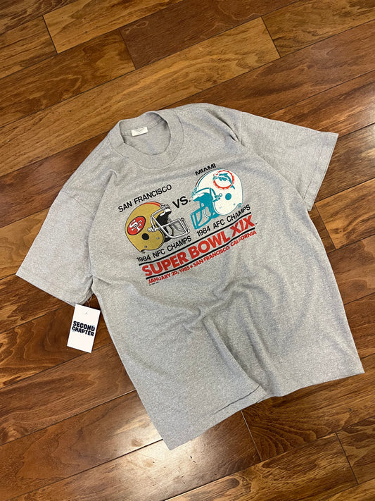 1984 49ers v Dolphins NFL SB XIX Tee (L)