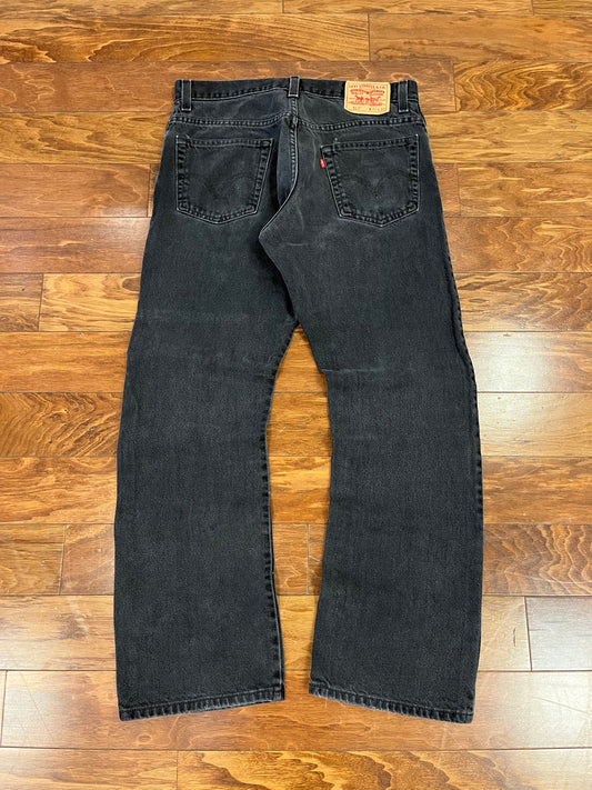 2009 Levi's 517 Black Bootcut Jeans (34 x 32)