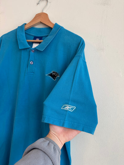 00s Carolina Panthers Reebok Blue Collar Shirt (L)