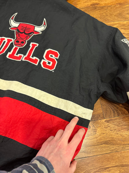 90s Chicago Bulls Apex Hooded Puffer (M)