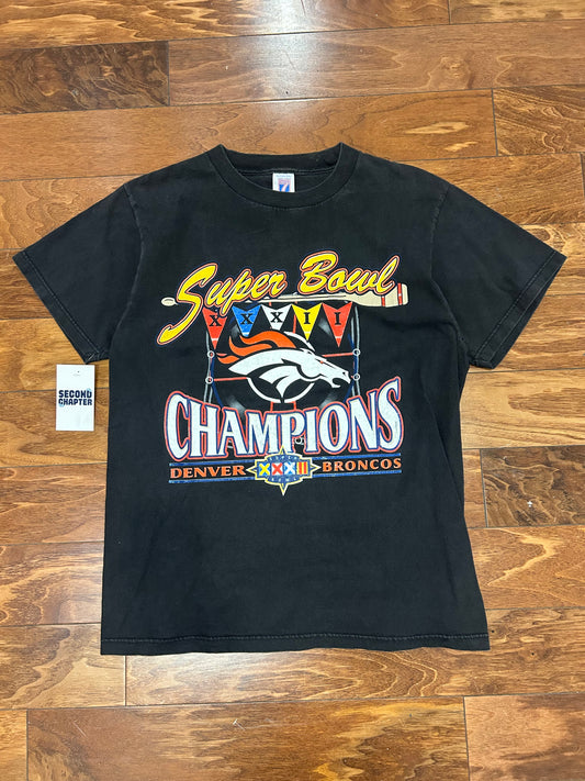 90s Denver Broncos Vintage Super Bowl XXXII Tee (M)