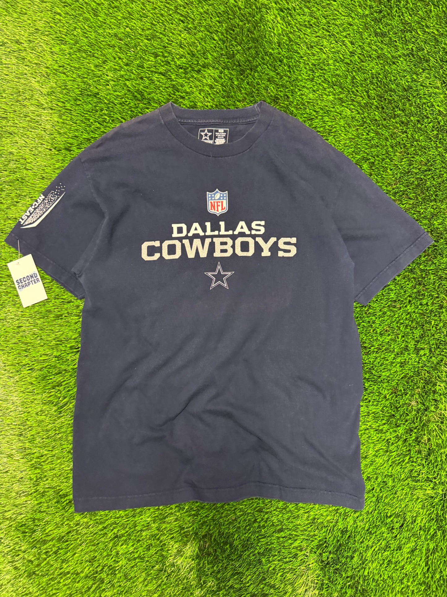 00s Dallas Cowboys Spell Out Navy Tee (L)