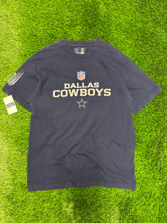 00s Dallas Cowboys Spell Out Navy Tee (L)