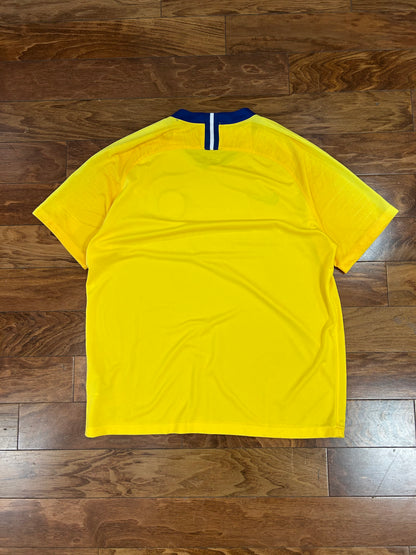 Chelsea FC Nike Yellow Soccer Jersey 2018 Kit (XL)