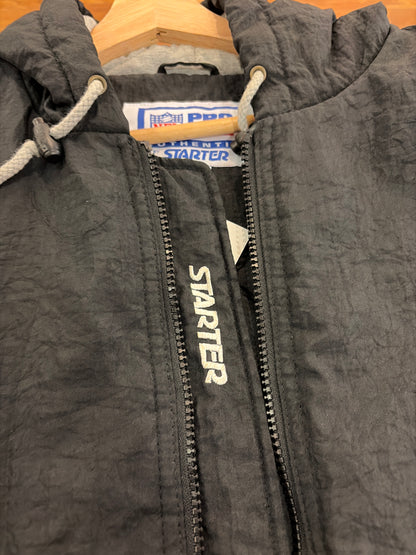 90s Carolina Panthers Starter Pro Line Puffer Jacket (L) (Zipper Flaw)