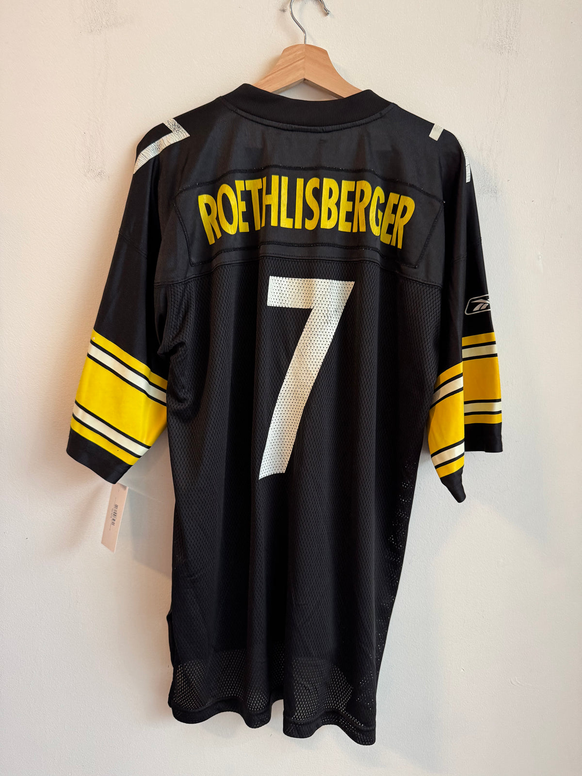 00s Pittsburgh Steelers Ben Roethlisberger Reebok Home Jersey (L)