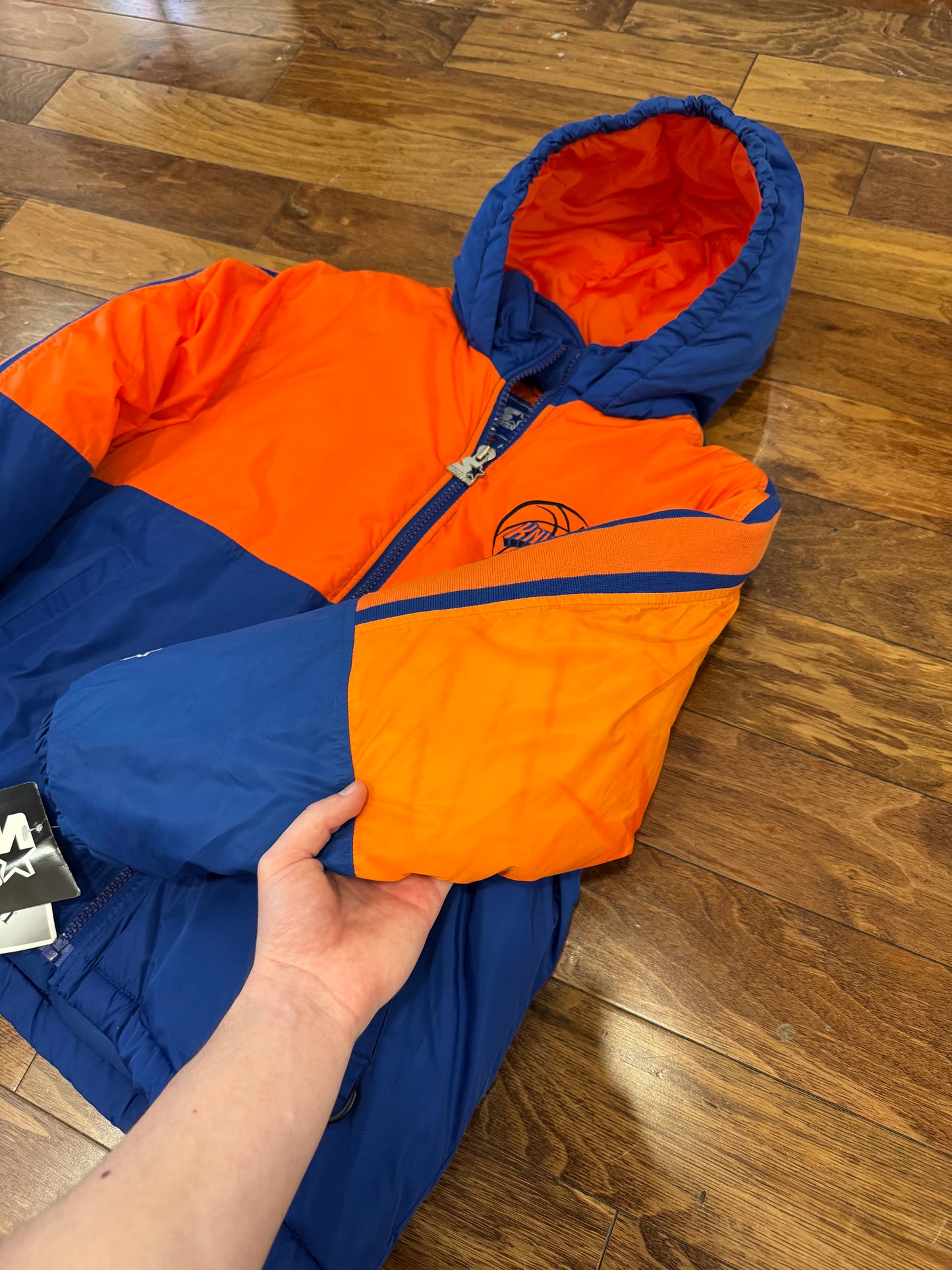 90s New York Knicks Puffer Jacket (Youth M)