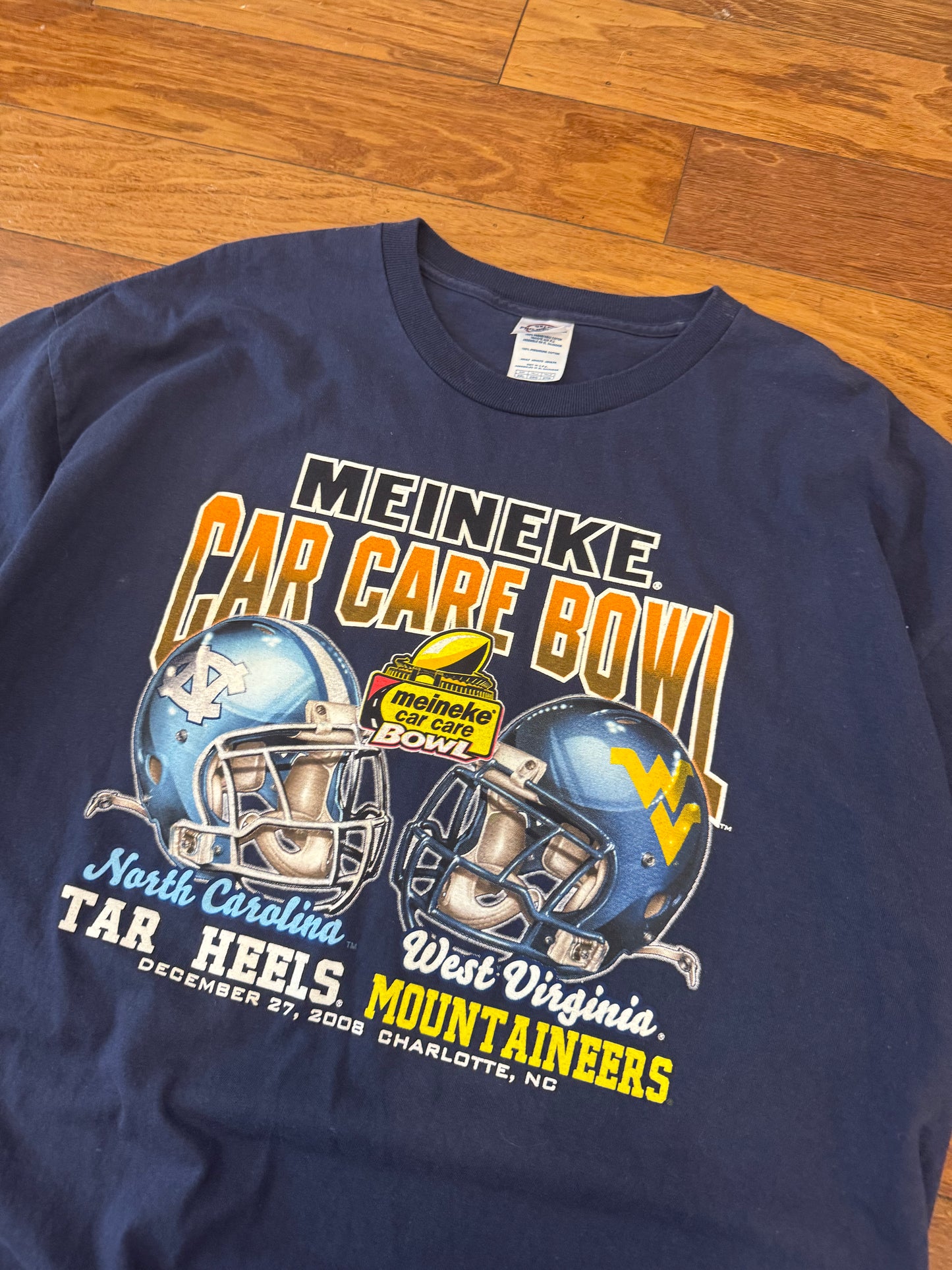 2008 Meineke Bowl UNC WVU Tee (XXL)