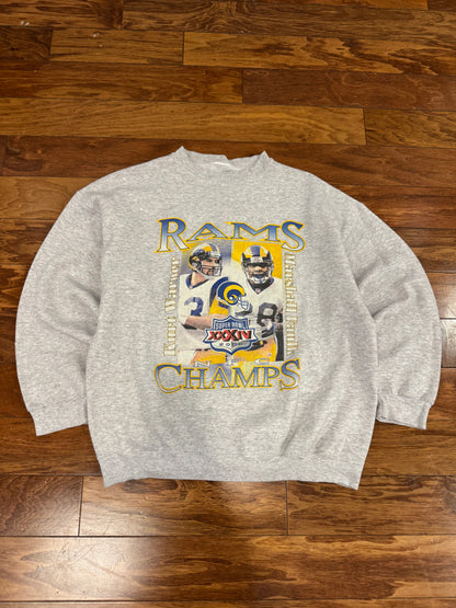 2000 St Louis Rams Warner & Faulk Crewneck (XL)