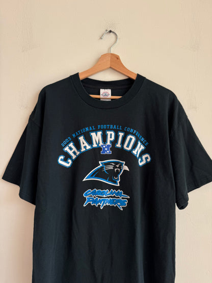 2003 Carolina Panthers Conference Champs Spell Out Tee (XL)