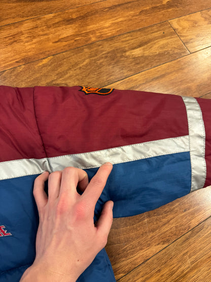 90s Colorado Avalanche Reversible Pro Player Puffer Jacket (Youth M)