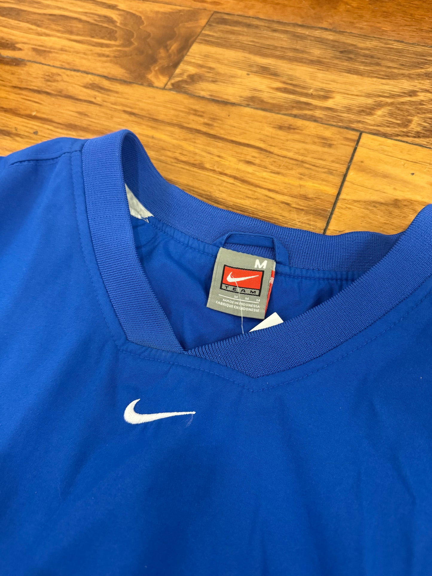 00s Nike Blue Center Swoosh Windbreaker (M)