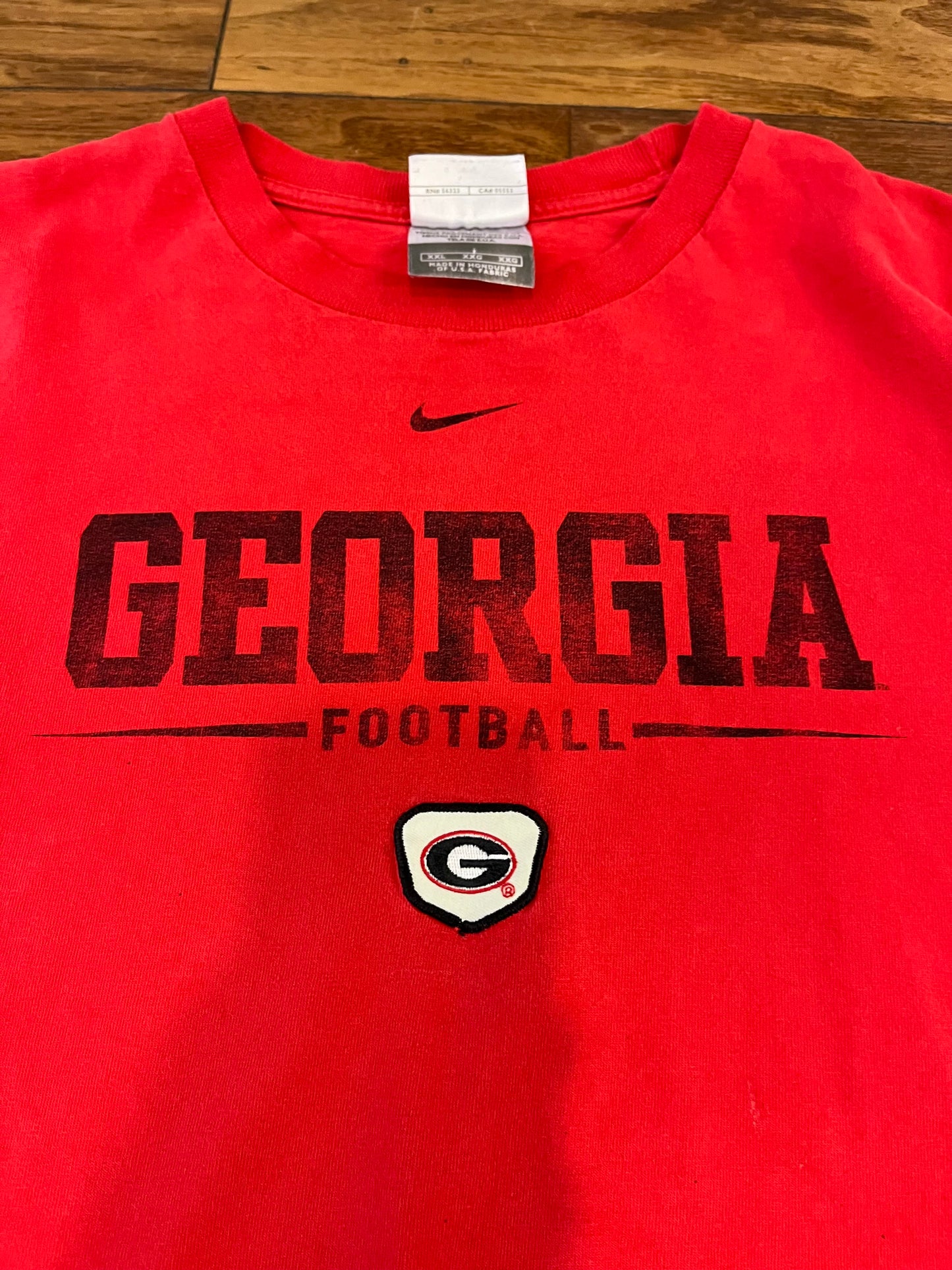 00a Georgia Nike Spell Out Tee (XXL)