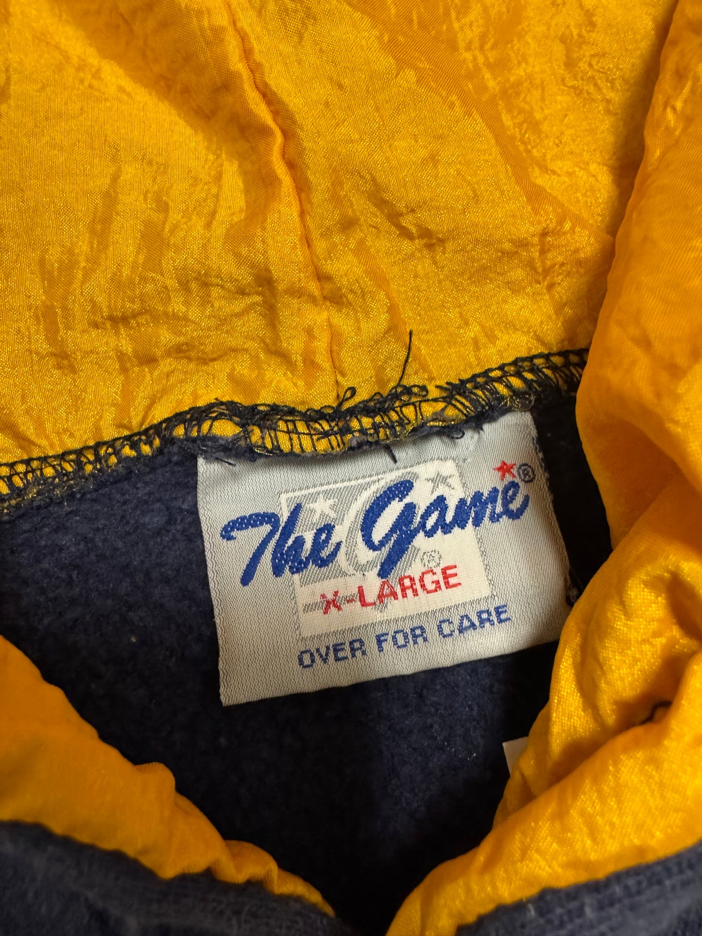 90s University of Notre Dame Spell Out The Game Hoodie (XL)