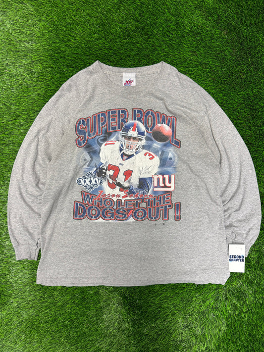 00s NY Giants Jason Sehorn Long Sleeve Shirt (XL)