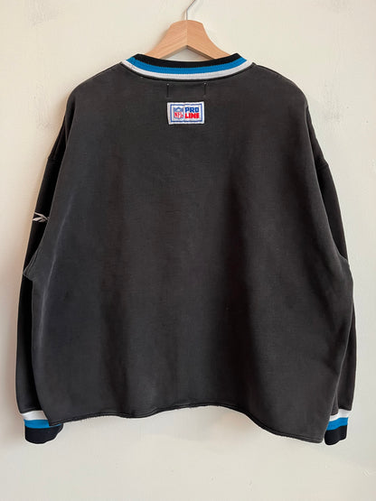 90s Carolina Panthers Reebok Pro Line Cropped Crewneck (L)