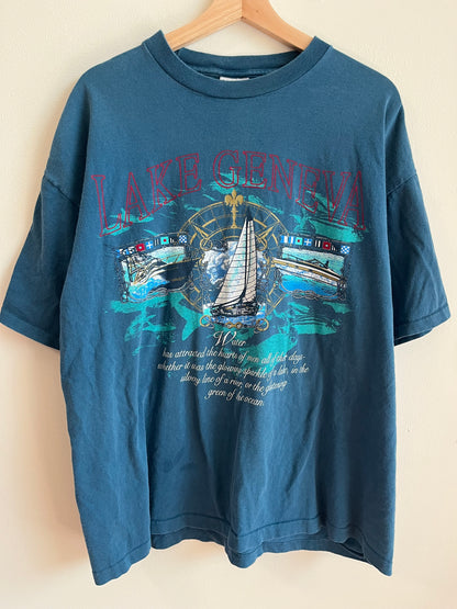 90s Lake Geneva Graphic Destination Tee (XL)