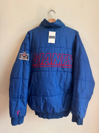 90s New York Giants Pro Player Reversible Puffer Jacket (M)