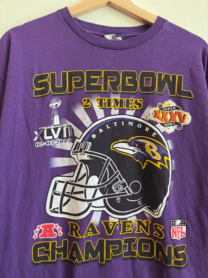 2013 Baltimore Ravens Super Bowl XXXV Tee (XL)
