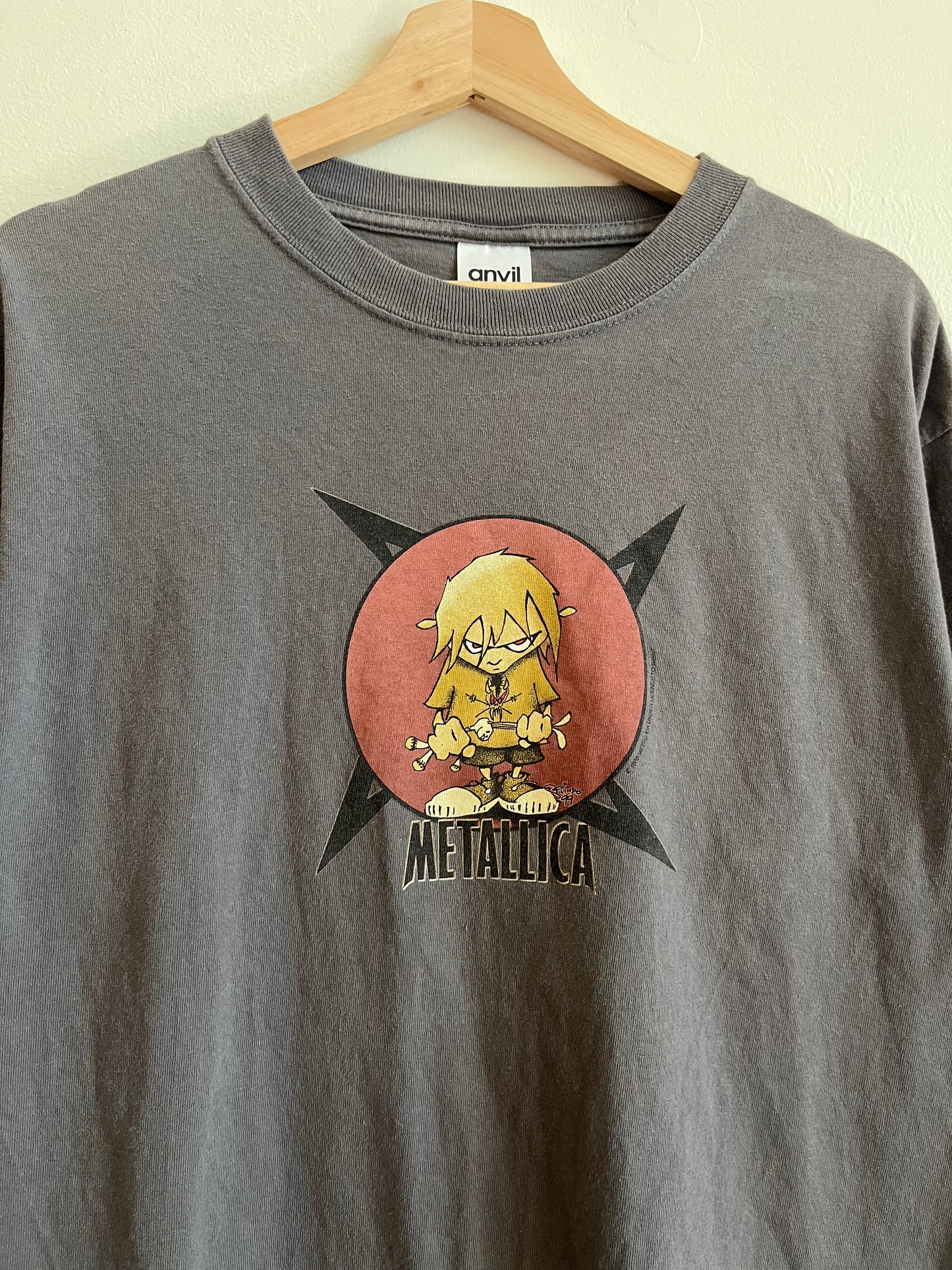 1999 Metallica "Rabbit Kid" Vintage Band Music Tee (L)