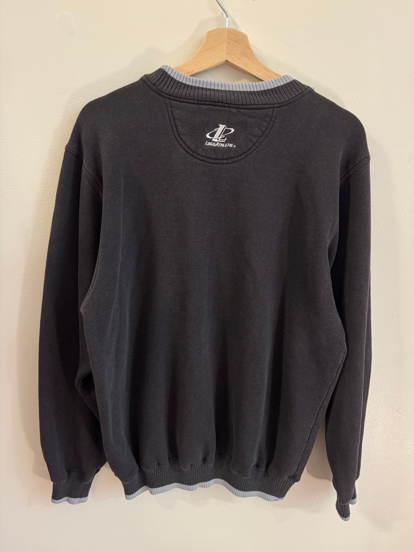 90s Oakland Raiders Vintage Logo Athletic Faded Crewneck (M)