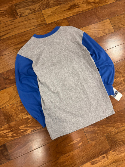 90s UNC Two Tone Long Sleeve Shirt (Youth L)