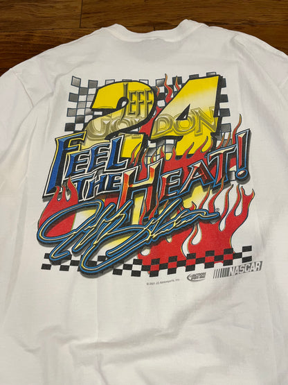 2001 Jeff Gordon Flames Double Sided Tee (L)