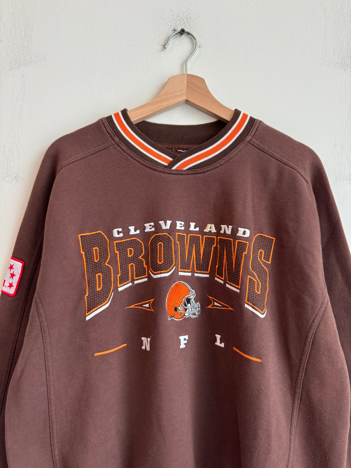 00s Cleveland Browns Lee Embroidered Crewneck (L)