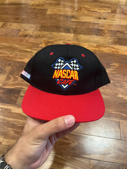 90s Nascar Cafe Myrtle Beach Black and Red Hat