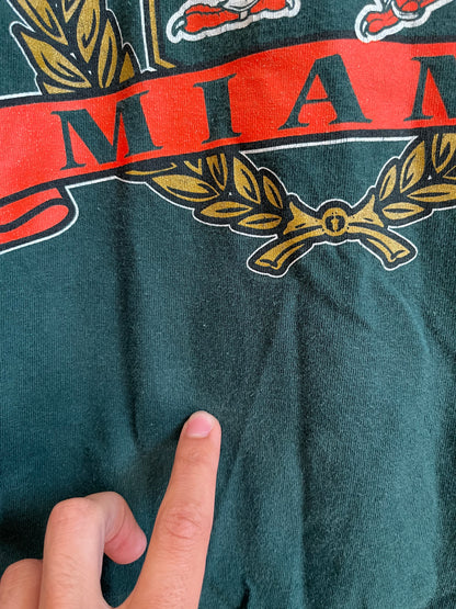 90s Miami Hurricanes Logo Home Team Tee (XL)