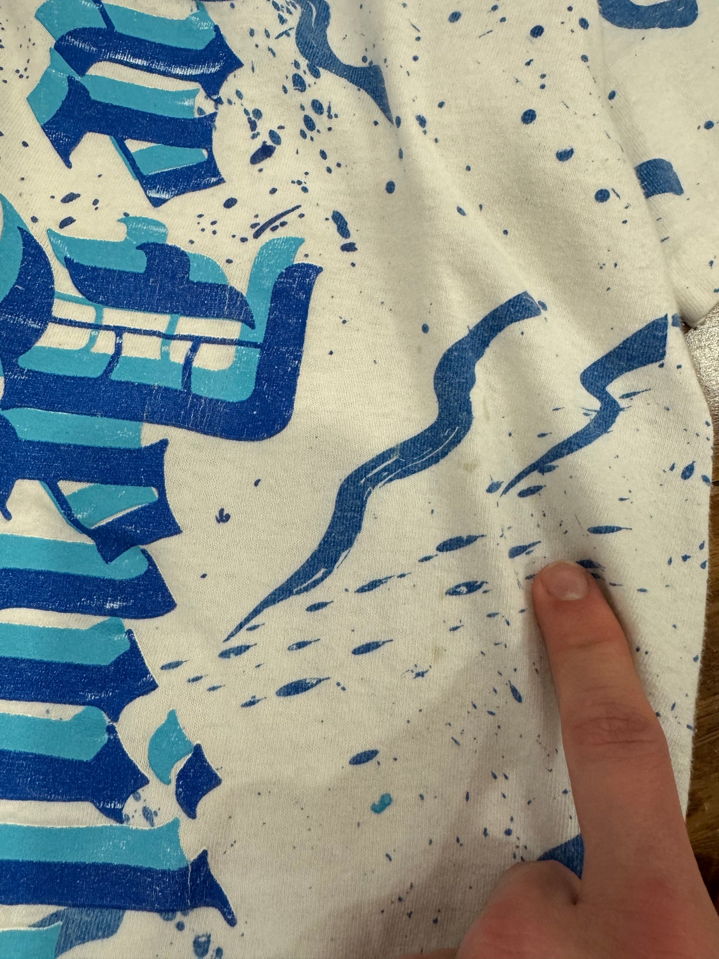 1992 Duke Blue Devils Old Mascot AOP Tee (XL)