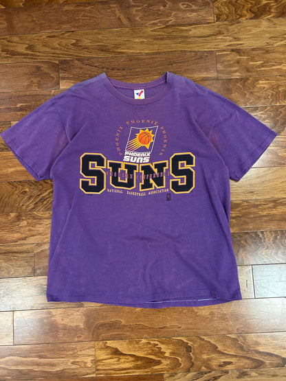 90s Phoenix Suns NBA Faded Purple Tee (XL)