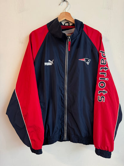 90s New England Patriots Puma Two Tone Windbreaker (XL)