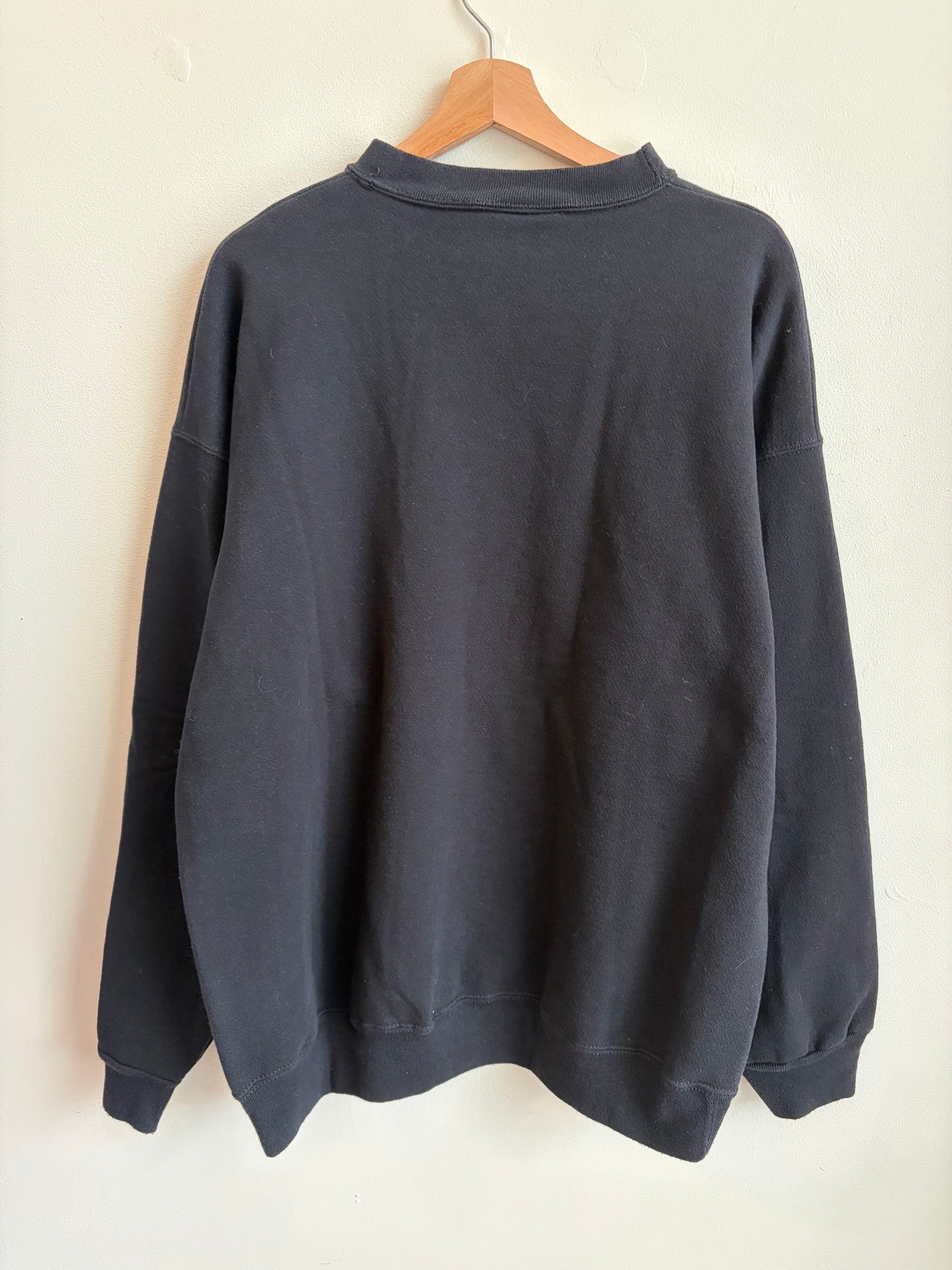 90s Oakland Raiders Embroidered Logo Athletic Crewneck (L)