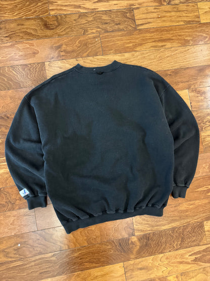 90s Chicago Bulls Logo Athletics Embroidered Crewneck (XL)