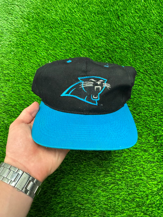 90s Carolina Panthers KMG Pro Model Snapback Hat (OS)