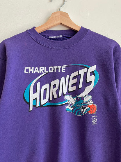 90s Charlotte Hornets NBA Purple Crewneck (S)