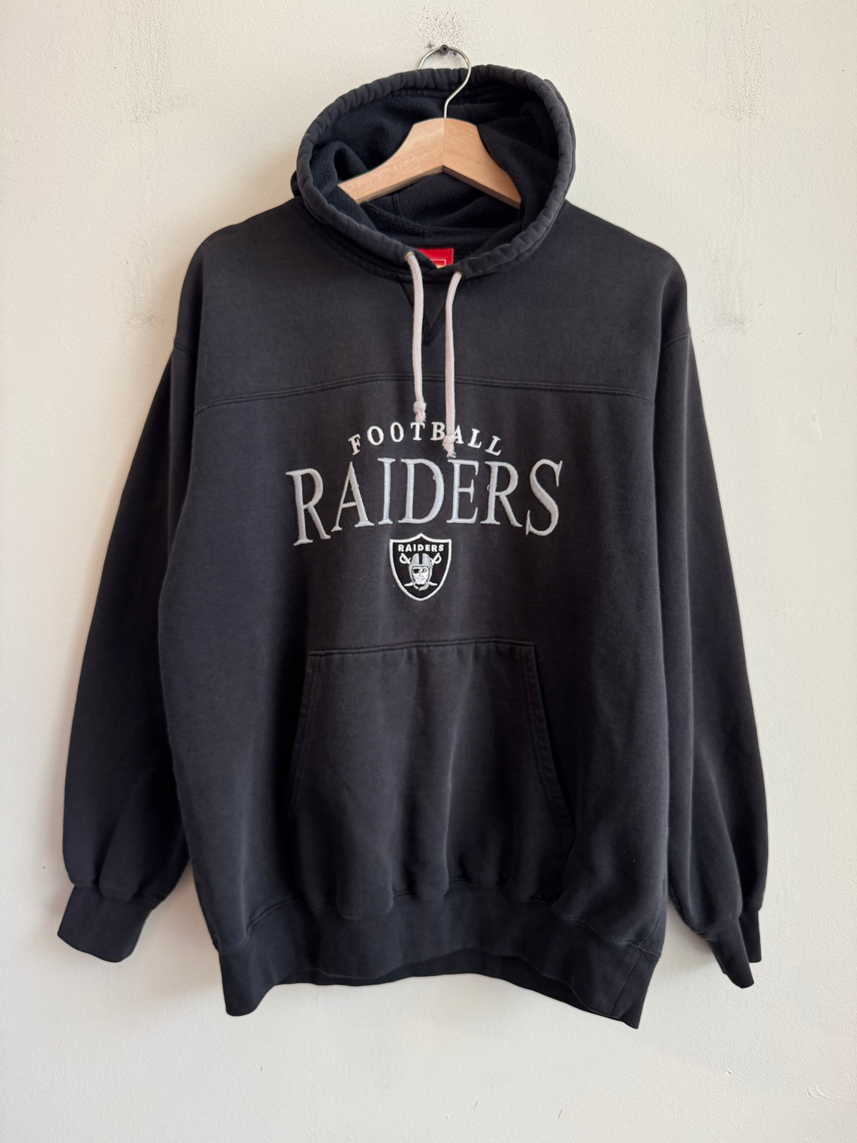 00s Oakland Raiders Faded NFL Hoodie (M)