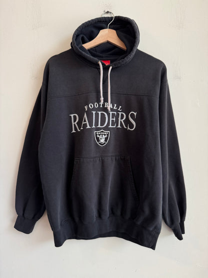 00s Oakland Raiders Faded NFL Hoodie (M)