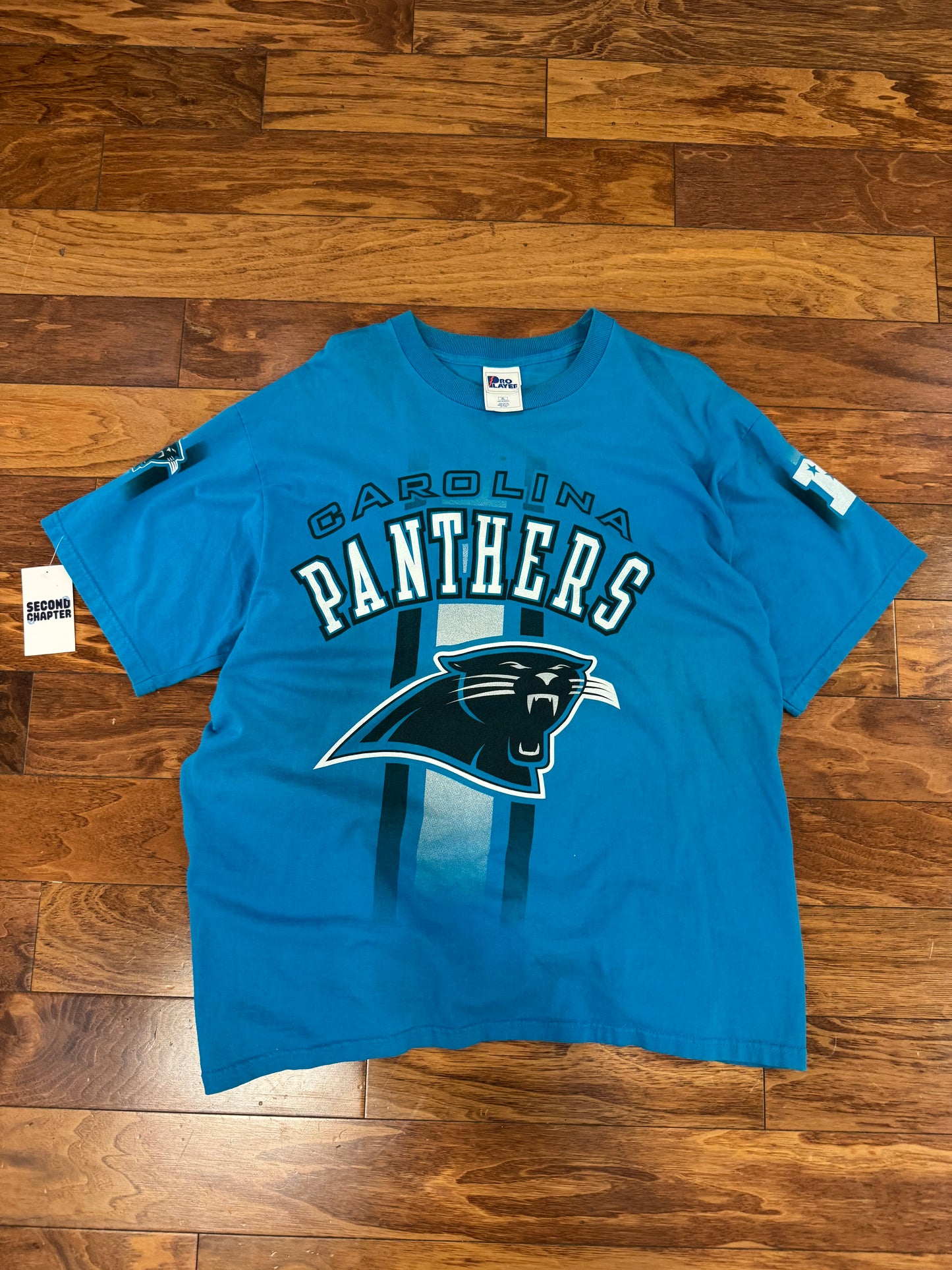 90s Carolina Panthers Pro Player Front/Back Vintage Tee (XL)