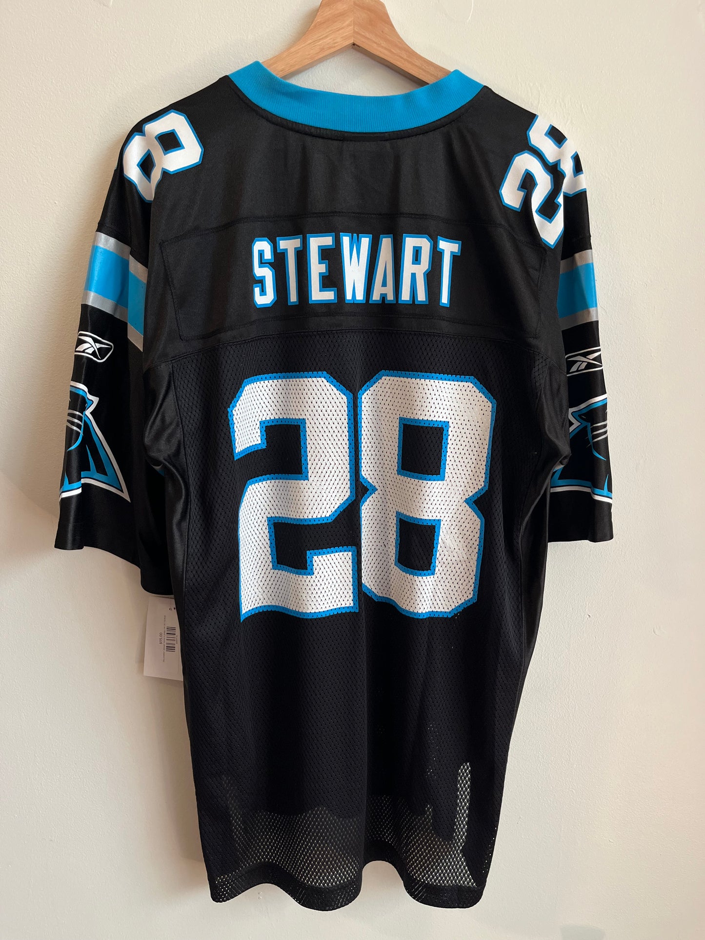00s Carolina Panthers Jonathan Stewart Home Jersey (M)