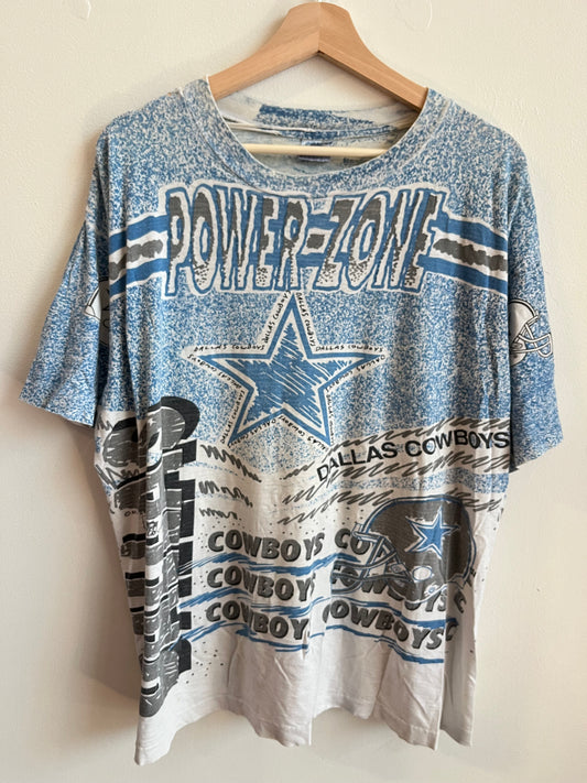 90s Dallas Cowboys MJT's AOP NFL Tee (L)