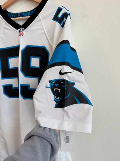 2010s Carolina Panthers Luke Kuechly Nike Away Jersey (XXL)