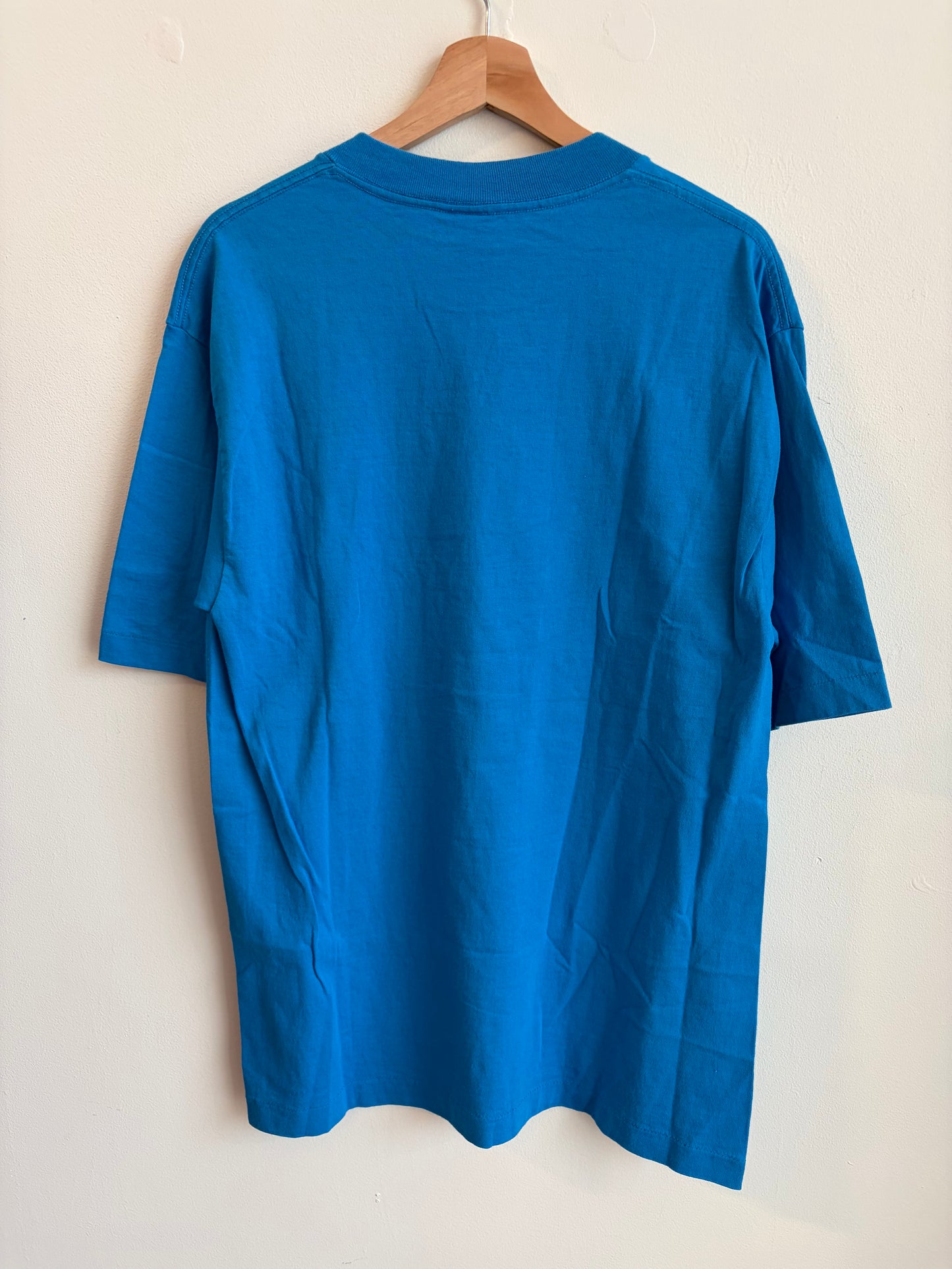 1996 Carolina Panthers Blue Competitor Spell Out Tee (L)