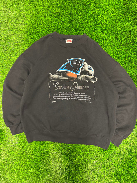 1993 Carolina Panthers Nutmeg Crewneck (XL)