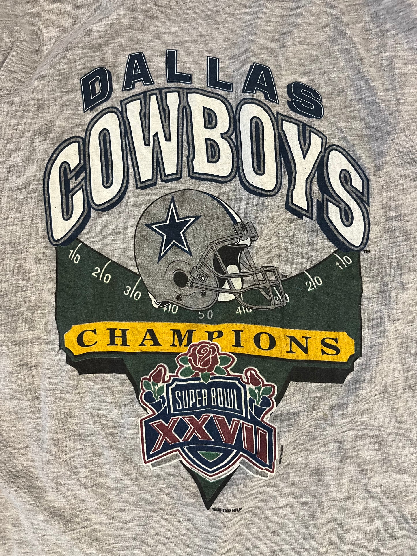 1992 Dallas Cowboys Super Bowl XXVII Tee (M)