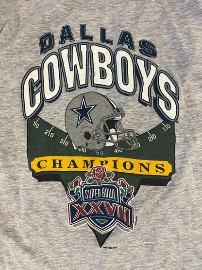 1992 Dallas Cowboys Super Bowl XXVII Tee (M)