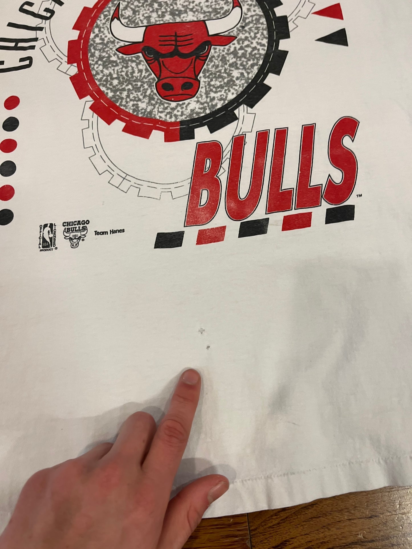 90s Chicago Bulls Team Hanes Vintage NBA Graphic Tee (XL)